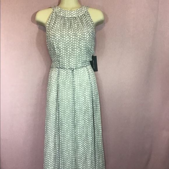 TOMMY HILFIGER Gray Polka Dot Sleeveless D… - Picture 7 of 16